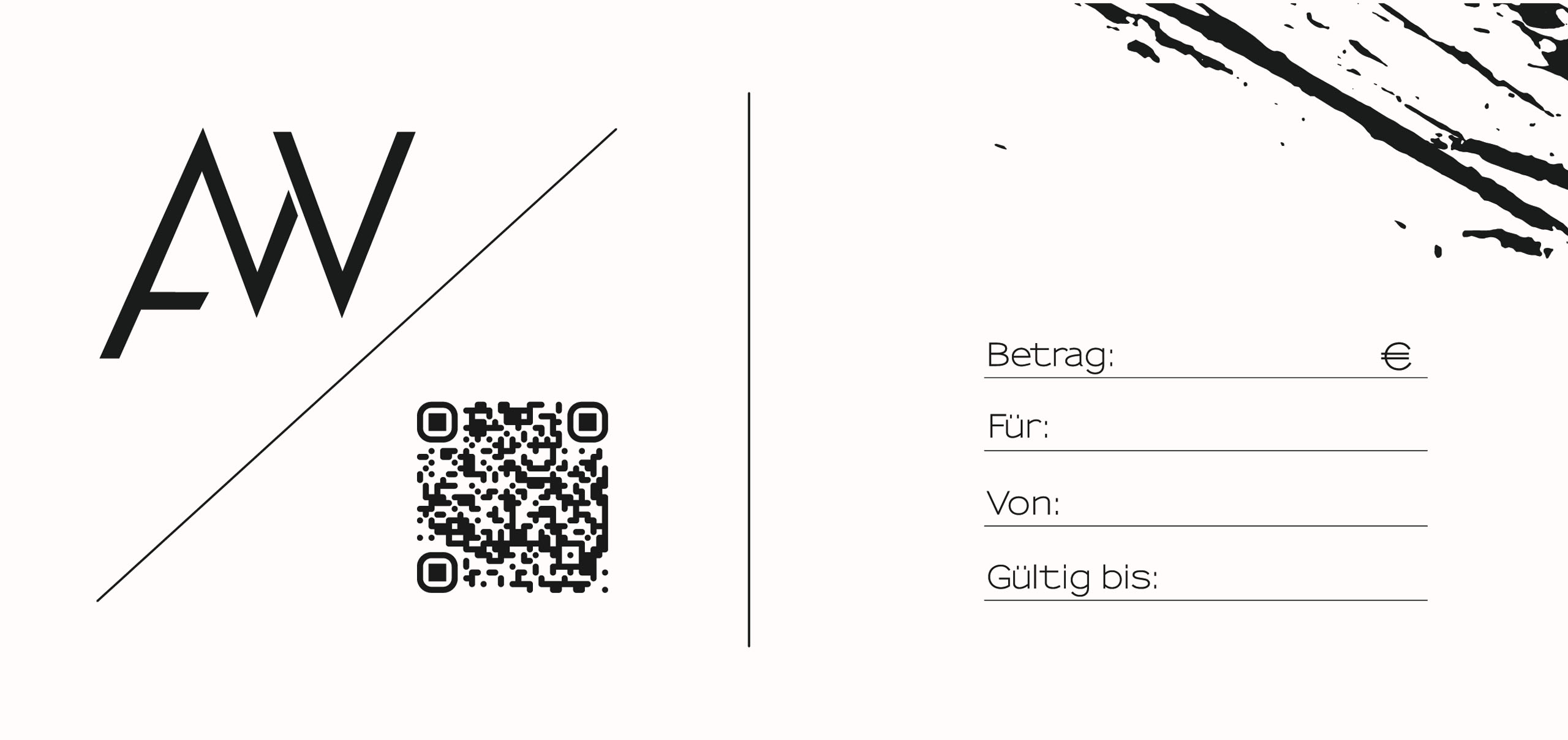 Gutscheindesign // A.W. Ink